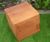 Box hardwood timber cube seating 1