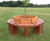 Octagonal hardwood tree seat 2