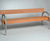 Swansea hardwood and stainless steel seat 1