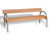 Swansea hardwood and stainless steel seat 0