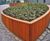 Panel hardwood timber planter system 6