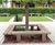 Square hardwood tree seat 1