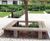 Square hardwood tree seat 3