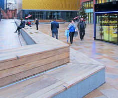 Bespoke street furniture for First Street, Manchester