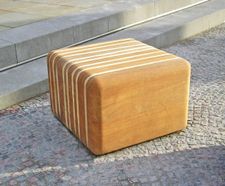 Bale modular hardwood seat