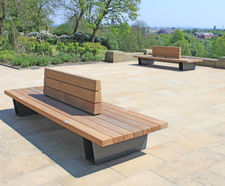 Bespoke hardwood furniture - Victorian park restoration