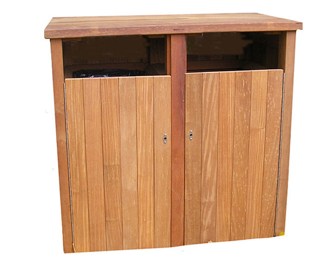 Hardwood bin shelters