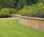 Hardwood retaining wall system
