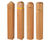 Round profile hardwood bollard 12