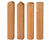 Round profile hardwood bollard 11