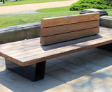 Lancaster hardwood timber double-sided seat - on this page