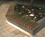 Clifton wall-mounted hardwood seat