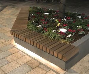 Clifton wall-mounted hardwood seat