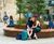 Movable circular hardwood tree seats for public realm 0
