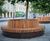 Movable circular hardwood tree seats for public realm 6