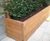 Hardwood seats and planters for green landscaping scheme 6