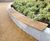 Hardwood seats and planters for green landscaping scheme 7