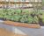 Hardwood seats and planters for green landscaping scheme 9