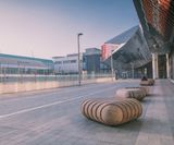 Contemporary seating - Birmingham New Street station - on this page