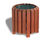 LBV 115 slatted wooden litter bin 3