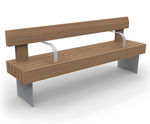 Whitworth Backrest Seat in naturally durable hardwood