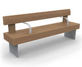 Whitworth Backrest Seat in naturally durable hardwood - on this page