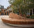 Bespoke curved timber and granite seating - Halkin Arcade, London 1
