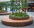 Circular seat design for central plaza - Southgate, Bath 1