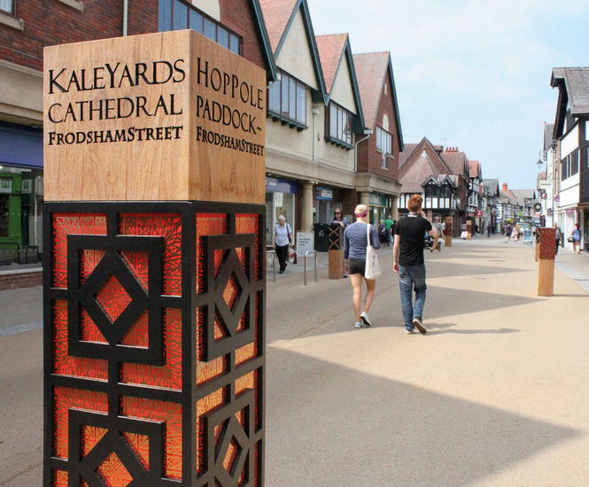Bespoke bollards for Chester town centre