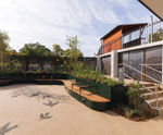 Planter seats for outdoor space at Midlands Arts Centre