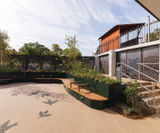 Planter seats for outdoor space at Midlands Arts Centre - on this page