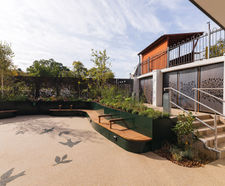 Planter seats for outdoor space at Midlands Arts Centre