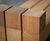 Beam backless timber bench with cube legs 4