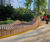 Decking and bespoke illuminated seating - Elephant Park 1