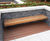 Stave 4-Slat Wall Seat - hardwood wall-mounted public seating 0