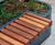 Panel hardwood timber planter system 8