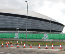 Perimeter fencing for Commonwealth Games 2014