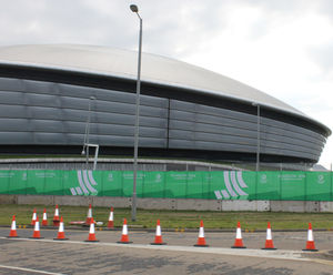 Perimeter fencing for Commonwealth Games 2014