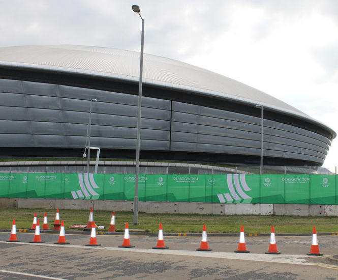 Perimeter fencing for Commonwealth Games 2014