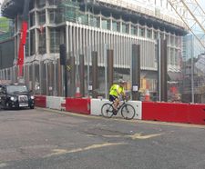 Fencing protects construction site at London Underground