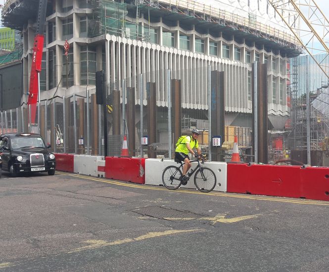 Fencing protects construction site at London Underground