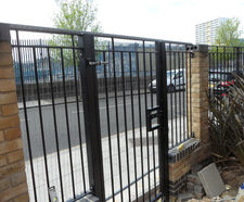Metal railings and gates for Caspian Wharf development