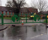 Gates with bespoke stag motif for Dorset school - on this page