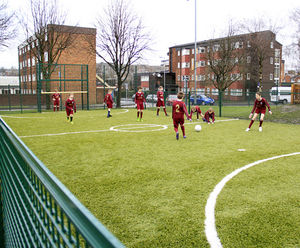 Sports fencing creates MUGA - Gorse Hall Primary school