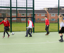MUGA fencing enables pupils to play all year round