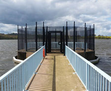 High security perimeter fencing for reservoir