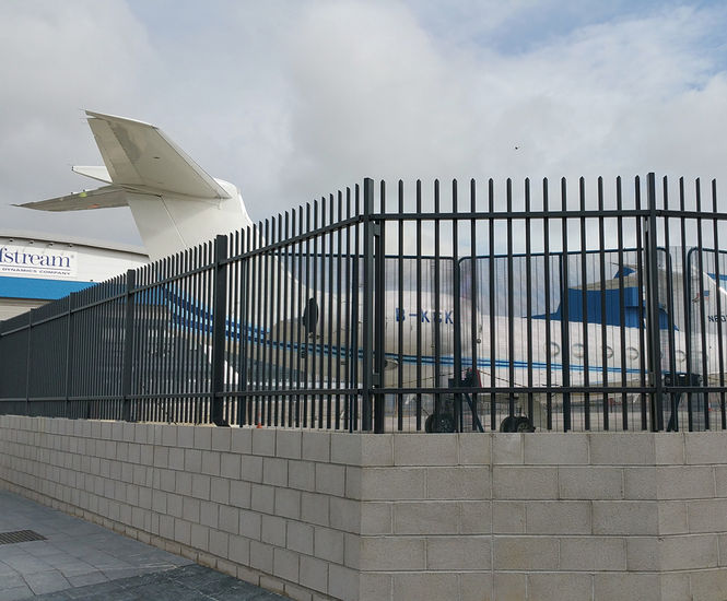 Apex weldless railings installed at Luton Airport