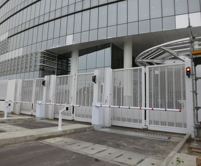 Zaun steel mesh for gates at Nigerian landmark tower