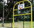 Fence mounted basketball hoop with steel backboard 6