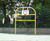 Fence mounted basketball hoop with steel backboard 7